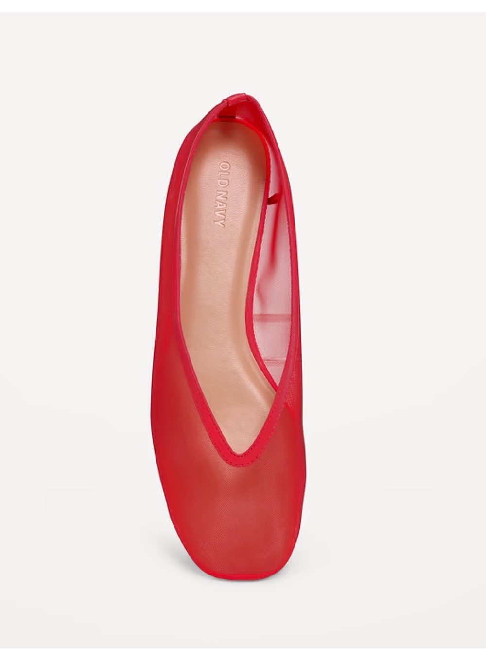 Old Navy Red Mesh Women's Ballet Flat Size 7